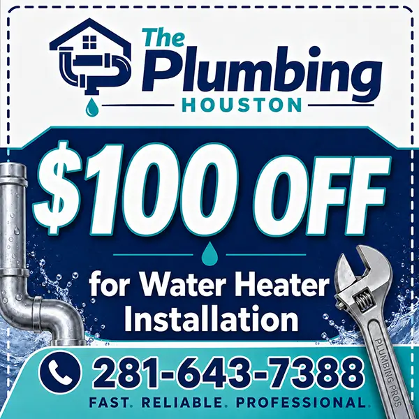 The Plumbing Houston service discount coupon