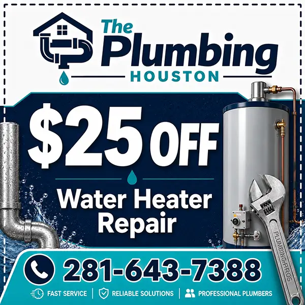 The Plumbing Houston service discount coupon